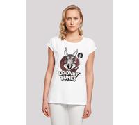T-Shirt F4NT4STIC "Looney Tunes Bugs Bunny'", Damen, Gr. XL, weiß, Obermaterial: 100% Baumwolle, regular fit, Rundhals, ohne Bündchen, Shirts T-Shirt, Print (73894926-XL) weiß