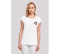 T-Shirt F4NT4STIC "Looney Tunes Bugs Bunny Silhouette Breast Print", Damen, Gr. 3XL, weiß, Obermaterial: 100% Baumwolle, regular fit, Rundhals, ohne Bündchen, Shirts T-Shirt, Print (33068744-XXXL) wei