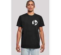 T-Shirt F4NT4STIC "Looney Tunes Bugs Bunny Silhouette Breast Print", Damen, Gr. XS, schwarz, Obermaterial: 100% Baumwolle, regular fit, Rundhals, ohne Bündchen, Shirts T-Shirt, Print (28722928-XS) sch