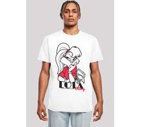 T-Shirt F4NT4STIC "Looney Tunes Classic Lola Bunny", Damen, Gr. 4XL, weiß, Obermaterial: 100% Baumwolle, regular fit, Rundhals, ohne Bündchen, Shirts T-Shirt, Herren,Premium Merch,Regular-Fit,Basic,Be