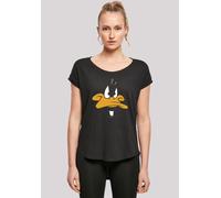 T-Shirt F4NT4STIC "Looney Tunes Daffy Duck Big", Damen, Gr. XL, schwarz, Obermaterial: 100% Baumwolle, regular fit, Rundhals, ohne Bündchen, Shirts T-Shirt, Print (67873209-XL) schwarz