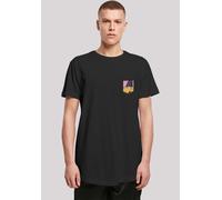 T-Shirt F4NT4STIC "Looney Tunes Daffy Duck Face Faux Pocket", Herren, Gr. XL, schwarz, Obermaterial: 100% Baumwolle, regular fit, Rundhals, ohne Bündchen, Shirts T-Shirt, Print (40275725-XL) schwarz