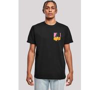 T-Shirt F4NT4STIC "Looney Tunes Daffy Duck Faux Pocket", Herren, Gr. XL, schwarz, Obermaterial: 100% Baumwolle, regular fit, Rundhals, ohne Bündchen, Shirts T-Shirt, Print (31968927-XL) schwarz