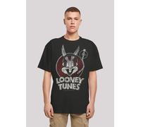 T-Shirt F4NT4STIC "Looney Tunes Looney Tunes Bugs Bunny", Herren, Gr. 5XL, schwarz, Obermaterial: 100% Baumwolle, oversize, Rundhals, ohne Bündchen, Shirts T-Shirt, Print (35579668-5XL) schwarz