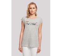 T-Shirt F4NT4STIC "Looney Tunes Sylvester Colour Code", Damen, Gr. XS, grau (erdgrau), Obermaterial: 100% Baumwolle, regular fit, Rundhals, ohne Bündchen, Shirts T-Shirt, Print (82312201-XS) erdgrau