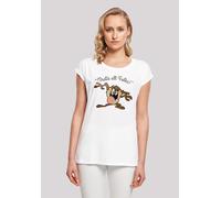 T-Shirt F4NT4STIC "Looney Tunes Taz That's All Folks", Damen, Gr. L, weiß, Obermaterial: 100% Baumwolle, regular fit, Rundhals, ohne Bündchen, Shirts T-Shirt, Print (65251211-L) weiß