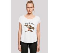T-Shirt F4NT4STIC "Looney Tunes Taz That's All Folks", Damen, Gr. XL, weiß, Obermaterial: 100% Baumwolle, regular fit, Rundhals, ohne Bündchen, Shirts T-Shirt, Print (36691718-XL) weiß