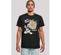 T-Shirt F4NT4STIC "Looney Tunes Wile E Rocket Board Cartoon", Herren, Gr. 3XL, schwarz, Obermaterial: 100% Baumwolle, regular fit, Rundhals, ohne Bündchen, Shirts T-Shirt, Herren,Premium Merch,Regular