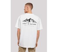 T-Shirt F4NT4STIC "Lost in nature", Damen, Gr. M, weiß, Obermaterial: 100% Baumwolle, oversize, Rundhals, ohne Bündchen, Shirts T-Shirt, Print (50201339-M) weiß