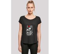 T-Shirt F4NT4STIC "Love is all you need", Damen, Gr. 3XL, schwarz, Obermaterial: 100% Baumwolle, regular fit, Rundhals, ohne Bündchen, Shirts T-Shirt, Premium Qualität (67609754-XXXL) schwarz