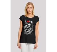 T-Shirt F4NT4STIC "Love is all you need", Damen, Gr. M, schwarz, Obermaterial: 100% Baumwolle, regular fit, Rundhals, ohne Bündchen, Shirts T-Shirt, Premium Qualität (45300028-M) schwarz