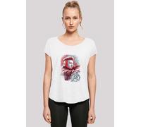 T-Shirt F4NT4STIC "Marvel Avengers Endgame Hawkeye Brushed", Damen, Gr. 5XL, weiß, Obermaterial: 100% Baumwolle, regular fit, Rundhals, ohne Bündchen, Shirts T-Shirt, Damen,Premium Merch,Lang,Longshir