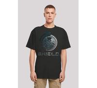T-Shirt F4NT4STIC "Marvel Avengers Shield Circuits", Damen, Gr. 3XL, schwarz, Obermaterial: 100% Baumwolle, oversize, Rundhals, ohne Bündchen, Shirts T-Shirt, Print (53966843-XXXL) schwarz