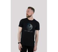 T-Shirt F4NT4STIC "Marvel Avengers Shield Circuits", Damen, Gr. XS, schwarz, Obermaterial: 100% Baumwolle, regular fit, Rundhals, ohne Bündchen, Shirts T-Shirt, Print (29147014-XS) schwarz