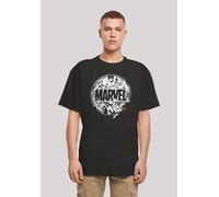 T-Shirt F4NT4STIC "Marvel Comics Logo Character Infill", Damen, Gr. 3XL, schwarz, Obermaterial: 100% Baumwolle, oversize, Rundhals, ohne Bündchen, Shirts T-Shirt, Print (27433628-XXXL) schwarz