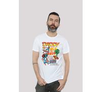 T-Shirt F4NT4STIC "Marvel Comics Our Dad Superhero", Herren, Gr. 3XL, weiß, Obermaterial: 100% Baumwolle, regular fit, Rundhals, ohne Bündchen, Shirts T-Shirt, Print (54027922-XXXL) weiß