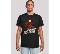 T-Shirt F4NT4STIC "Marvel Daredevil Slogan", Damen, Gr. L, schwarz, Obermaterial: 100% Baumwolle, regular fit, Rundhals, ohne Bündchen, Shirts T-Shirt, Herren,Premium Merch,Regular-Fit,Basic,Logo Prin