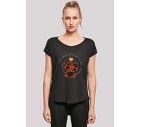 T-Shirt F4NT4STIC "Marvel Daredevil Spiral", Damen, Gr. 3XL, schwarz, Obermaterial: 100% Baumwolle, regular fit, Rundhals, ohne Bündchen, Shirts T-Shirt, Damen,Premium Merch,Lang,Longshirt,Logo Print 
