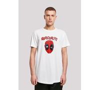 T-Shirt F4NT4STIC "Marvel Deadpool Seriously", Damen, Gr. 3XL, weiß, Obermaterial: 100% Baumwolle, regular fit, Rundhals, ohne Bündchen, Shirts T-Shirt, Print (20167633-XXXL) weiß