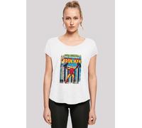 T-Shirt F4NT4STIC "Marvel Iron Man Cover", Damen, Gr. 5XL, weiß, Obermaterial: 100% Baumwolle, regular fit, Rundhals, ohne Bündchen, Shirts T-Shirt, Damen,Premium Merch,Lang,Longshirt,Logo Print (5680