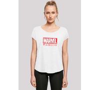 T-Shirt F4NT4STIC "Marvel Logo Waschsymbole", Damen, Gr. 3XL, weiß, Obermaterial: 100% Baumwolle, regular fit, Rundhals, ohne Bündchen, Shirts T-Shirt, Print (87925136-XXXL) weiß