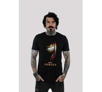 T-Shirt F4NT4STIC "Marvel Studios Iron Man Poster", Damen, Gr. XS, schwarz, Obermaterial: 100% Baumwolle, regular fit, Rundhals, ohne Bündchen, Shirts T-Shirt, Print (68543721-XS) schwarz