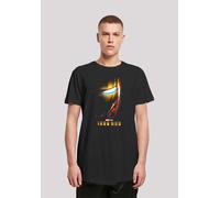 T-Shirt F4NT4STIC "Marvel Studios Iron Man Poster", Herren, Gr. S, schwarz, Obermaterial: 100% Baumwolle, regular fit, Rundhals, ohne Bündchen, Shirts T-Shirt, Print (45422500-S) schwarz