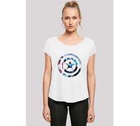 T-Shirt F4NT4STIC "Marvel Superhelden Avengers Captain America", Damen, Gr. 4XL, weiß, Obermaterial: 100% Baumwolle, regular fit, Rundhals, ohne Bündchen, Shirts T-Shirt, Print (26611069-4XL) weiß