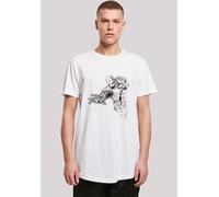 T-Shirt F4NT4STIC "Marvel Superhelden Avengers Iron Man Mono Line'", Damen, Gr. 3XL, weiß, Obermaterial: 100% Baumwolle, regular fit, Rundhals, ohne Bündchen, Shirts T-Shirt, Print (64748828-XXXL) wei