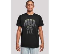 T-Shirt F4NT4STIC "Marvel Superhelden Hulk Punch Logo", Damen, Gr. 3XL, schwarz, Obermaterial: 100% Baumwolle, regular fit, Rundhals, ohne Bündchen, Shirts T-Shirt, Print (16766901-XXXL) schwarz