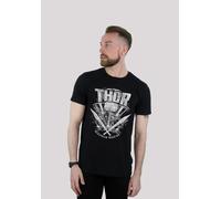 T-Shirt F4NT4STIC "Marvel Thor Ragnarok Thor Hammer Logo", Damen, Gr. 3XL, schwarz, Obermaterial: 100% Baumwolle, regular fit, Rundhals, ohne Bündchen, Shirts T-Shirt, Print (43103463-XXXL) schwarz