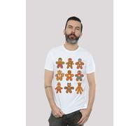 T-Shirt F4NT4STIC "Marvel Universe Christmas Lebkuchen Avengers", Damen, Gr. XS, weiß, Obermaterial: 100% Baumwolle, regular fit, Rundhals, ohne Bündchen, Shirts T-Shirt, Print (50022366-XS) weiß