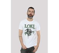 T-Shirt F4NT4STIC "Marvel Universe", Herren, Gr. XL, weiß, Obermaterial: 100% Baumwolle, regular fit, Rundhals, ohne Bündchen, Shirts T-Shirt, Print (46126002-XL) weiß