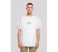 T-Shirt F4NT4STIC "Mountain Berge Urlaub Winter Schnee Ski", Damen, Gr. XXL, weiß, Obermaterial: 100% Baumwolle, oversize, Rundhals, ohne Bündchen, Shirts T-Shirt, Print (34056502-XXL) weiß