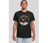 T-Shirt F4NT4STIC "NASA Apollo 11 Mission Badge", Herren, Gr. XL, schwarz, Obermaterial: 100% Baumwolle, regular fit, Rundhals, ohne Bündchen, Shirts T-Shirt, Premium Qualität (54778814-XL) schwarz