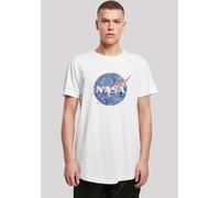 T-Shirt F4NT4STIC "NASA Classic Insignia Distressed", Herren, Gr. XS, weiß, Obermaterial: 100% Baumwolle, regular fit, Rundhals, ohne Bündchen, Shirts T-Shirt, Print (50096702-XS) weiß