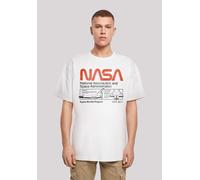 T-Shirt F4NT4STIC "NASA Classic Space Shuttle", Herren, Gr. 3XL, weiß, Obermaterial: 100% Baumwolle, oversize, Rundhals, ohne Bündchen, Shirts T-Shirt, Print (74616635-XXXL) weiß