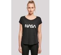 T-Shirt F4NT4STIC "NASA Modern Logo Black", Damen, Gr. XS, schwarz, Obermaterial: 100% Baumwolle, regular fit, Rundhals, ohne Bündchen, Shirts T-Shirt, Print (93868949-XS) schwarz