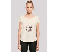 T-Shirt F4NT4STIC "Niedliches Goth Skelett Herz Seifenblasen", Damen, Gr. XL, weiß (sandweiß), Obermaterial: 100% Baumwolle, regular fit, Rundhals, ohne Bündchen, Shirts T-Shirt, Premium Qualität (127