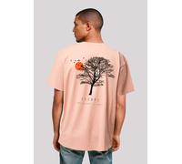 T-Shirt F4NT4STIC "Oversize Escape Discover the World Tree Birds", Damen, Gr. 3XL, amber, Obermaterial: 100% Baumwolle, oversize, Rundhals, ohne Bündchen, Shirts T-Shirt, Premium Qualität, ESCAPE Coll