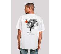 T-Shirt F4NT4STIC "Oversize Escape Discover the World Tree Birds", Herren, Gr. 3XL, weiß, Obermaterial: 100% Baumwolle, oversize, Rundhals, ohne Bündchen, Shirts T-Shirt, Premium Qualität, ESCAPE Coll