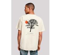 T-Shirt F4NT4STIC "Oversize Escape Discover the World Tree Birds", Herren, Gr. XXL, beige (sand), Obermaterial: 100% Baumwolle, oversize, Rundhals, ohne Bündchen, Shirts T-Shirt, Premium Qualität, ESC
