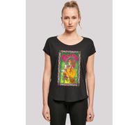 T-Shirt F4NT4STIC "Pink Floyd Marquee-1966 Ladies Long T-Shirt", Damen, Gr. XXL, schwarz, Obermaterial: 100% Baumwolle, regular fit, Rundhals, ohne Bündchen, Shirts T-Shirt, Print (84020446-XXL) schwa