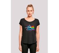 T-Shirt F4NT4STIC "Pink Floyd Neon Dark Side", Damen, Gr. L, schwarz, Obermaterial: 100% Baumwolle, regular fit, Rundhals, ohne Bündchen, Shirts T-Shirt, Print (13566165-L) schwarz