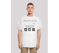 T-Shirt F4NT4STIC "Pink Floyd Pyramids Rock Metal Musik Band", Damen, Gr. S, weiß, Obermaterial: 100% Baumwolle, oversize, Rundhals, ohne Bündchen, Shirts T-Shirt, Print (65491336-S) weiß