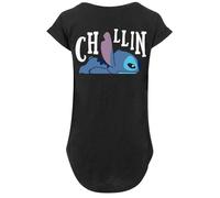 T-Shirt F4NT4STIC "PLUS SIZE Disney Lilo And Stitch Stitch Backside", Damen, Gr. XXL, schwarz, Obermaterial: 100% Baumwolle, regular fit, Rundhals, ohne Bündchen, Shirts T-Shirt, Print (72970258-XXL)