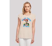 T-Shirt F4NT4STIC "Powerpuff Girls Tough To Beat", Damen, Gr. L, weiß (sandweiß), Obermaterial: 100% Baumwolle, regular fit, Rundhals, ohne Bündchen, Shirts T-Shirt, Premium Qualität (65104937-L) sand