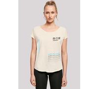 T-Shirt F4NT4STIC "Self Love LONG TEE", Damen, Gr. 3XL, beige (sandweiß), Obermaterial: 100% Baumwolle, regular fit, Rundhals, ohne Bündchen, Shirts T-Shirt, Print (37501635-XXXL) sandweiß