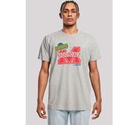 T-Shirt F4NT4STIC "Sex Education Moordale M Collage Netflix TV Series", Damen, Gr. M, grau (erdgrau), Obermaterial: 100% Baumwolle, regular fit, Rundhals, ohne Bündchen, Shirts T-Shirt, Premium Qualit