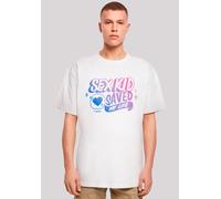 T-Shirt F4NT4STIC "Sex Education Sex Kid Blend", Damen, Gr. 3XL, weiß, Obermaterial: 100% Baumwolle, oversize, Rundhals, ohne Bündchen, Shirts T-Shirt, Premium Qualität (42918904-XXXL) weiß